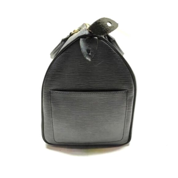 Vintage Louis Vuitton Epi Speedy 35 Black Leather Satchel Boston Bag Gold - Picture 6 of 15